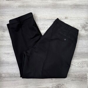 Haggar‎ Collections Mens Black Dress Pants Trousers Flat Front 36x29